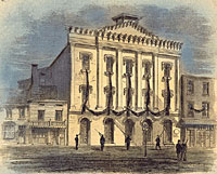 Appearance of Ford's Theatre, Washington DC, after Lincoln's Assassination