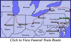 Click to View Funeral Train Route