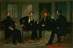 The Peacemakers (David Dixon Porter, Abraham Lincoln, Ulysses S. Grant, William T. Sherman)