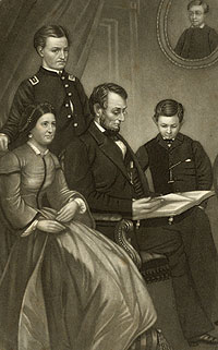 Lincoln with his Family