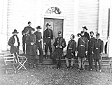 General George G. Meade with his staff