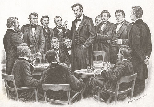 Lincoln meets at white house with Loyal War Governors