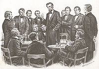 Lincoln meets at white house with Loyal War Governors
